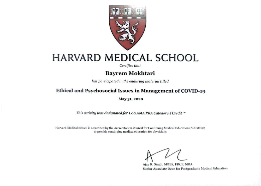 Ethical and Psychosocial Issues in Management of COVID-19 — Harvard Medical School