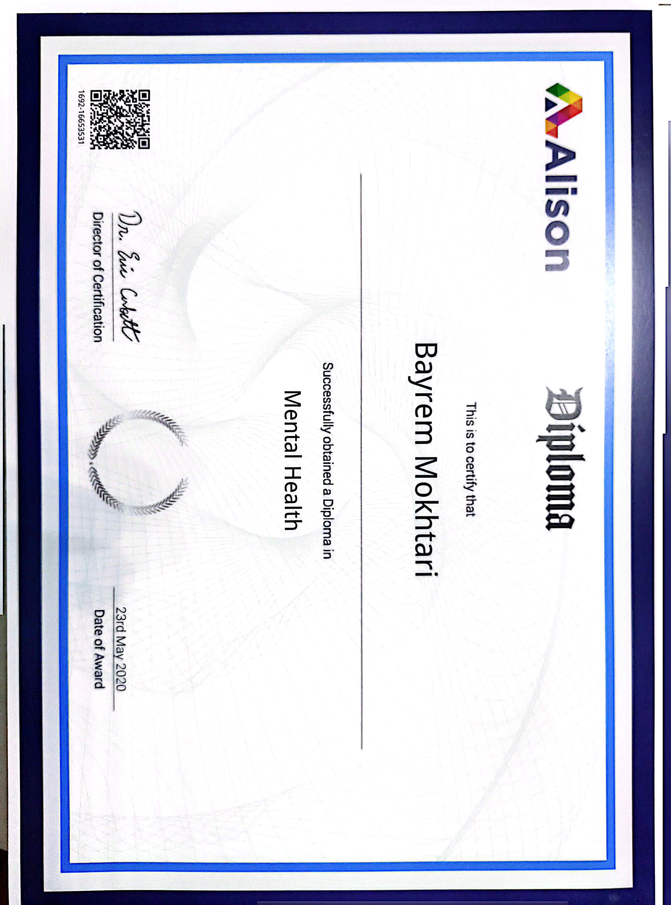 Mental Health — Alison Diploma