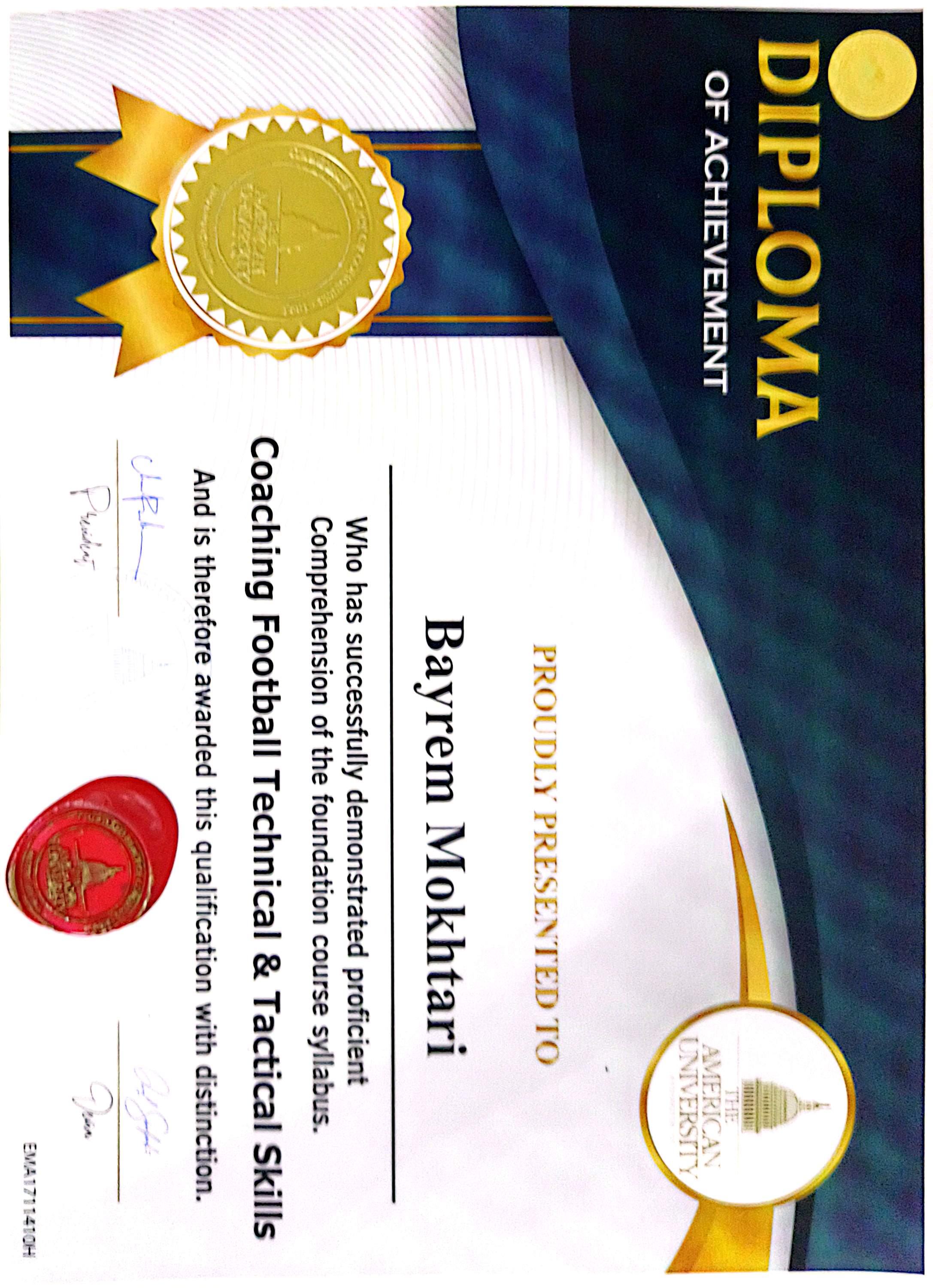 Diploma of Achievement — Hittin