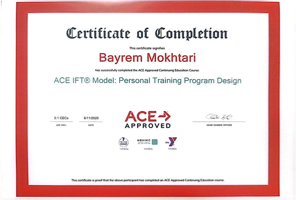 Certificate of Recognition