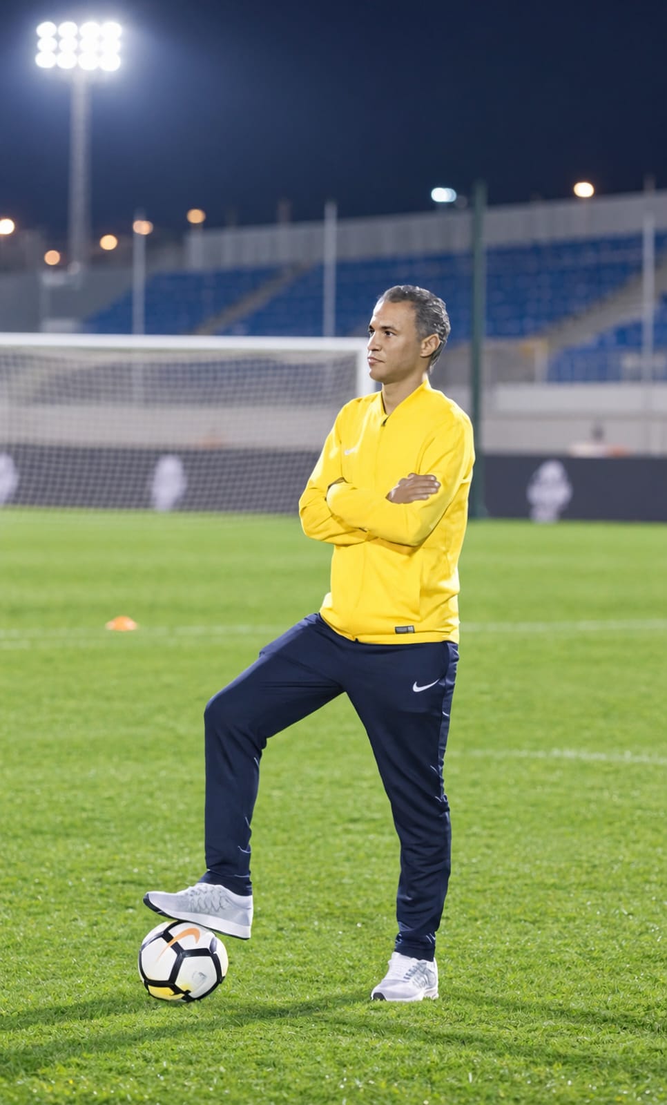 Coach on the touchline
